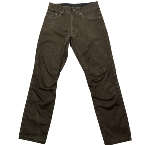 Kuhl Other - Kuhl Rydr Vintage Patina Dye Pants Forged Iron Size 30 x 32 Flannel Lined Climb